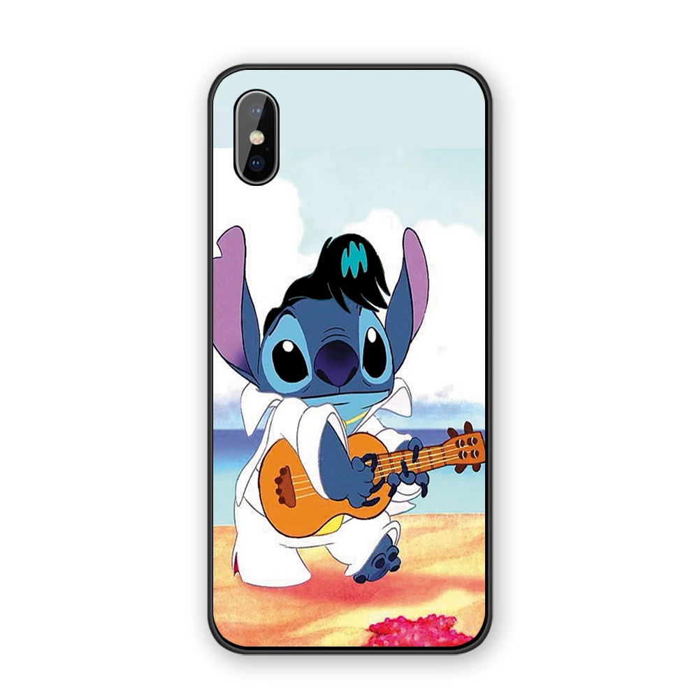 Прекрасный чехол для телефона Disneys Stitch, Силиконовые Мягкие Мультяшные из ТПУ для Iphone X XS MAX 5 5S 6 6S 7 8 Plus 11 11Pro Max - Цвет: 12063