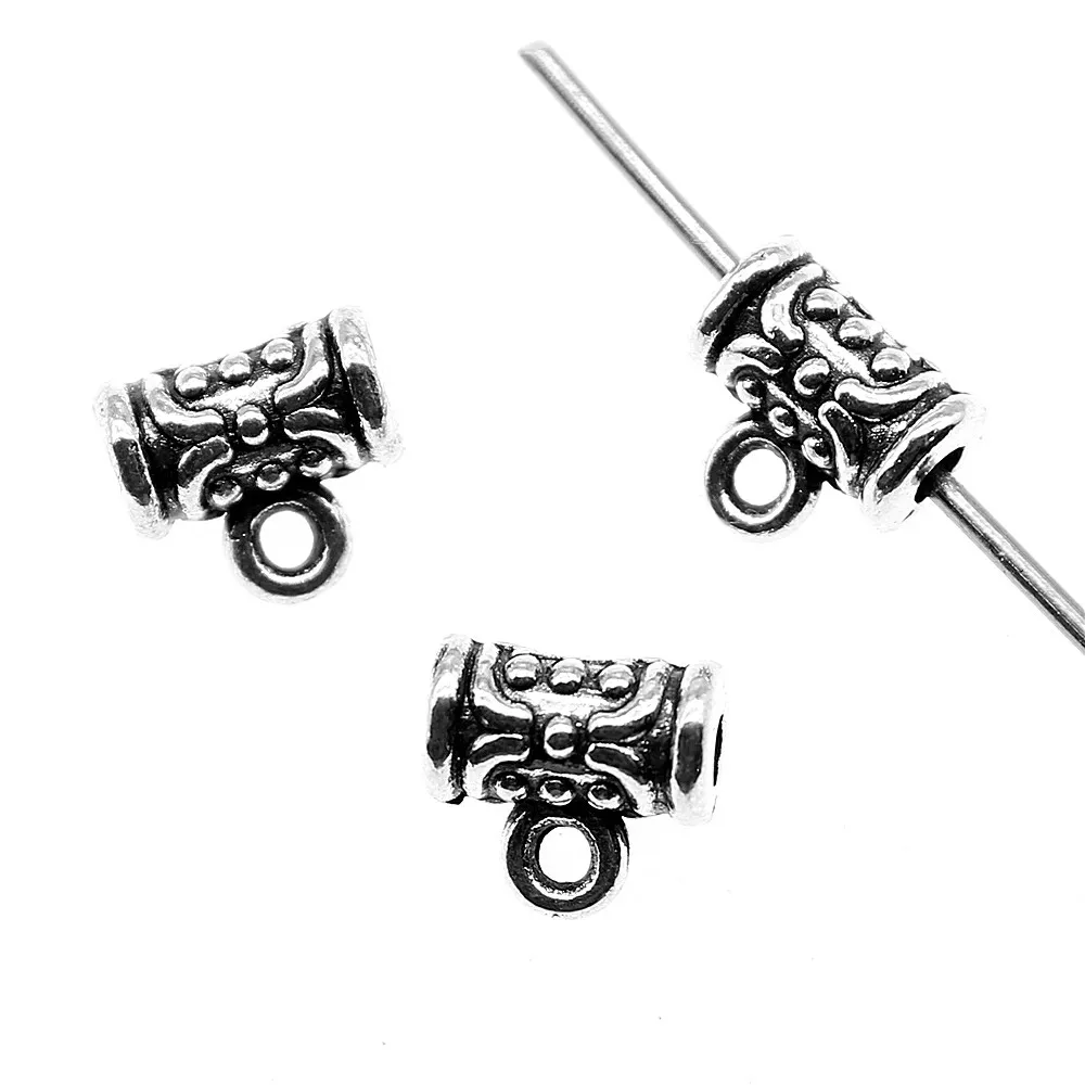 

20pcs 7x7x4mm Beads Bails crimp & end beads jewelry finding & components