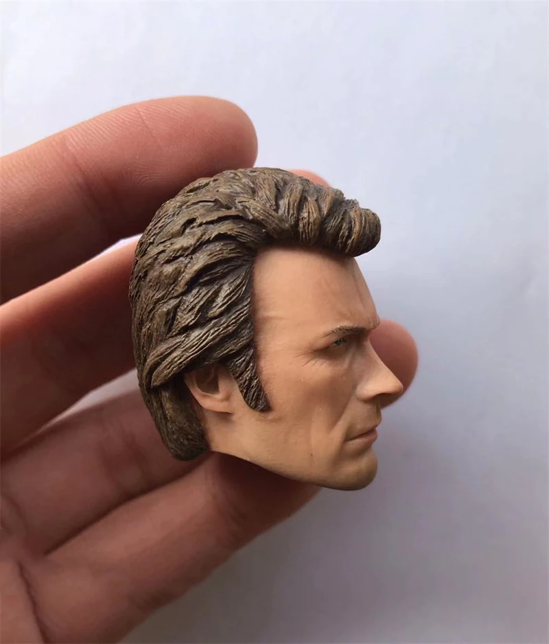 

Best Sell 1/6 Scale Male Detective Harry Clint Head Sculpture For Usual 12inch Doll Accessories