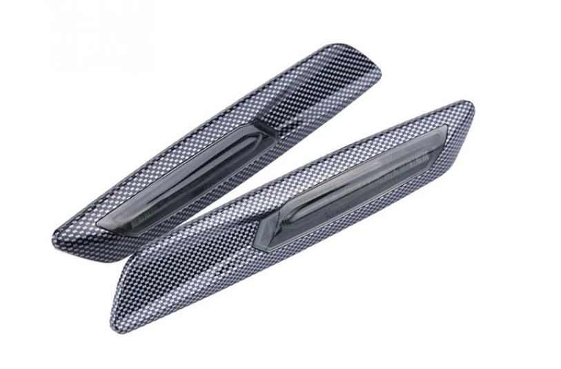 Светодиодный поворотник из углеродного волокна для BMW E60 E61 E81 E82 E88 E90 E91 E92 E93 желтый