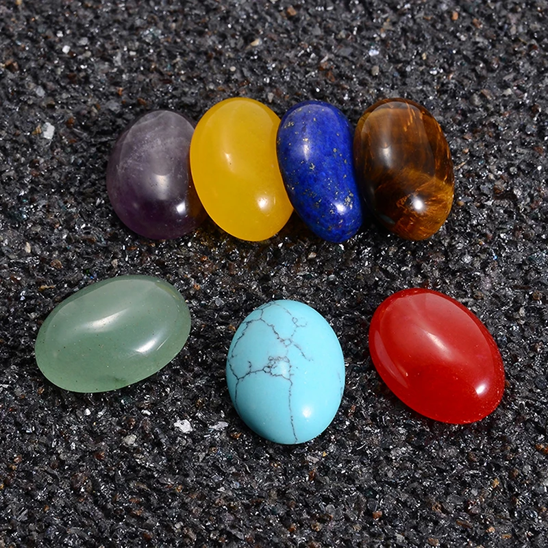 7 шт. подвески из натурального камня хрустальные чакры бусины рейки гравировка