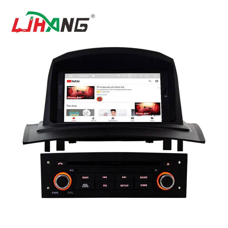Автомобильный DVD мультимедийный плеер LJHANG Android 10 для Renault Megane 2 Fluence 2002 2008 WIFI GPS Navi 1