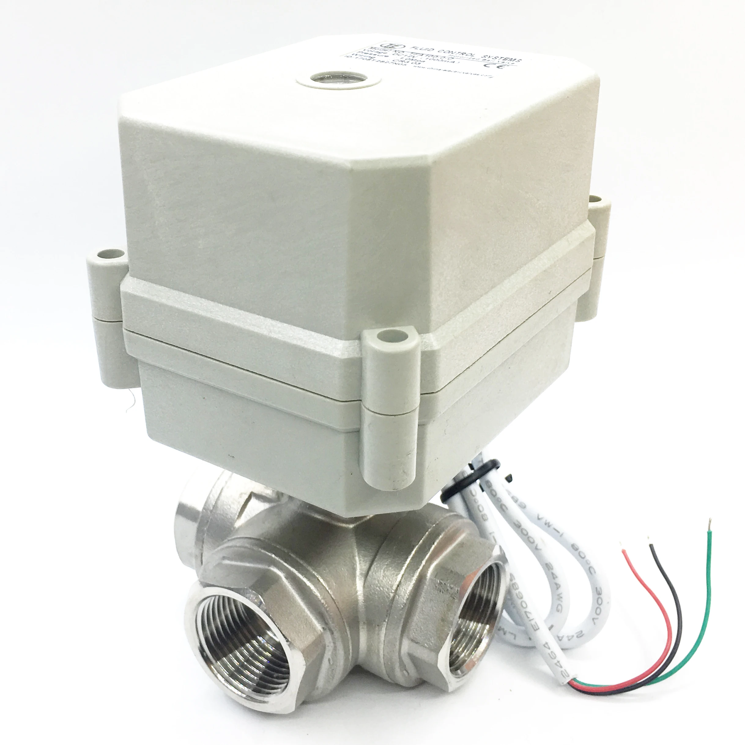 Флюоресцентный обратный клапан тройной DN20 L/T тип BSP/NPT 3/4 дюйма шаровой из