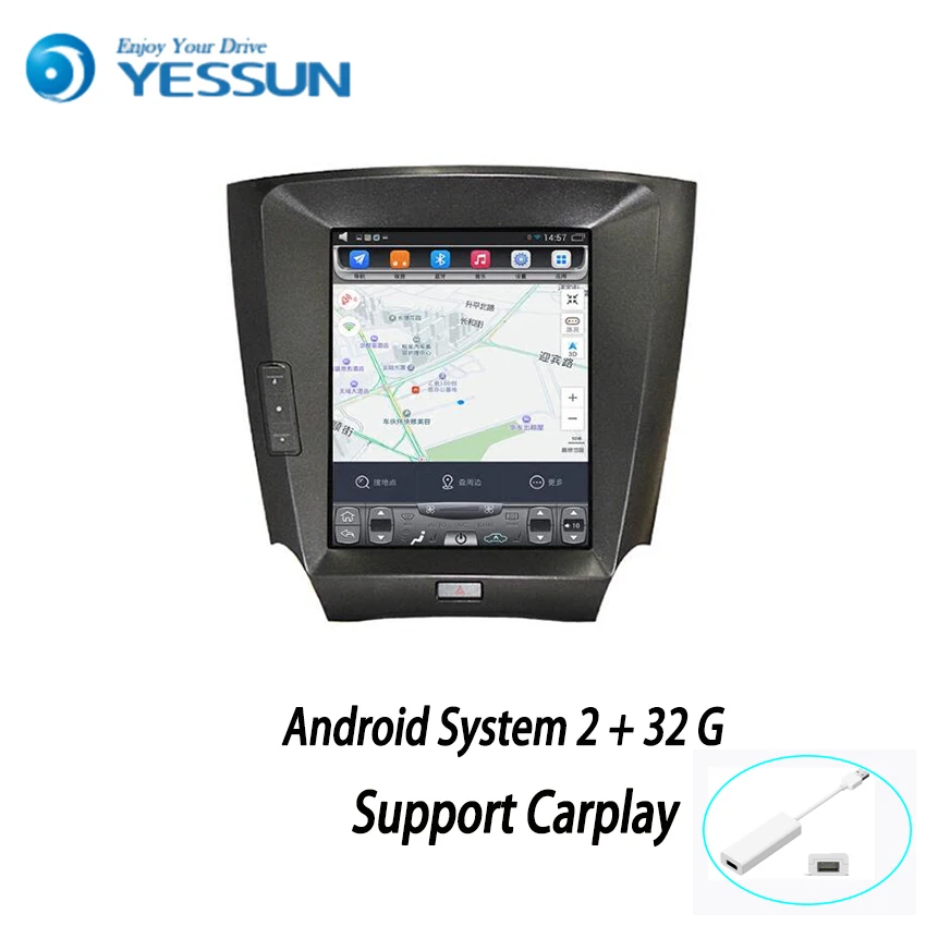 Автомобильный навигатор YESSUN для Lexus IS 240 / 250 350 2005 2011 Android GPS сенсорный экран HD