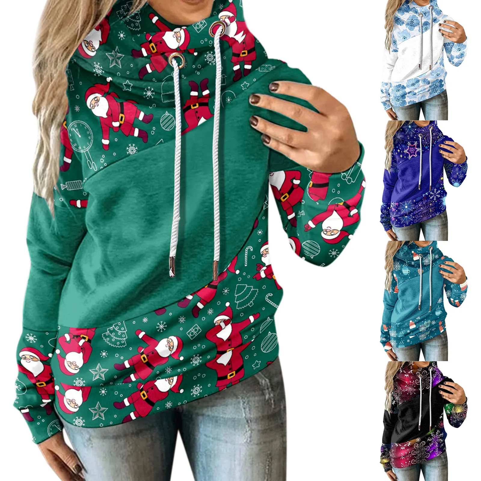 

Женская толстовка с длинным рукавом, винтажный свитшот с контрастным принтом