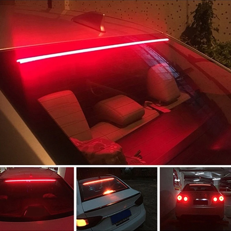 

28GC 100cm Car Styling High Rear Stop Lights With Turn Signal Running Light Unverisal Auto Brake LED Strips