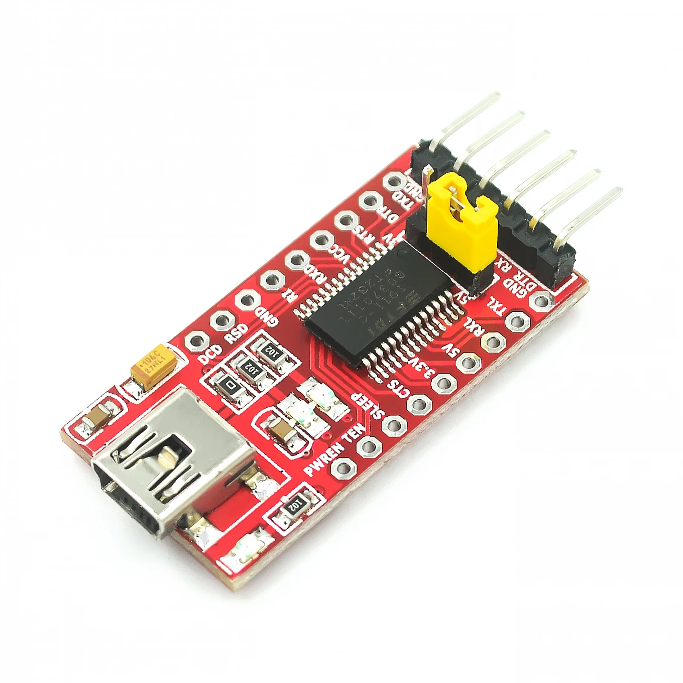 10 шт./лот FT232RL FT232 USB к TTL 5V 3 V кабель для скачивания в модуль последовательного