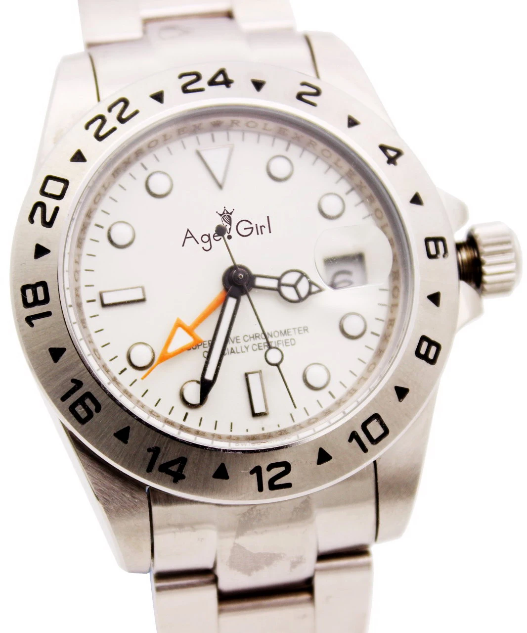 

Classic Men Watch Automatic Mechanical EXP II Black White Silver Stainless Steel Watches Superlative Chronometer Sapphire