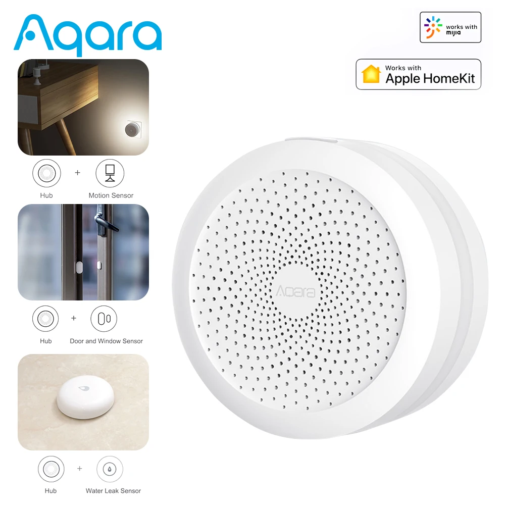 Беспроводной хаб Xiaomi Mi Gateway 3 Aqara Hub M1S светодиодный ночник RGB дистанционное