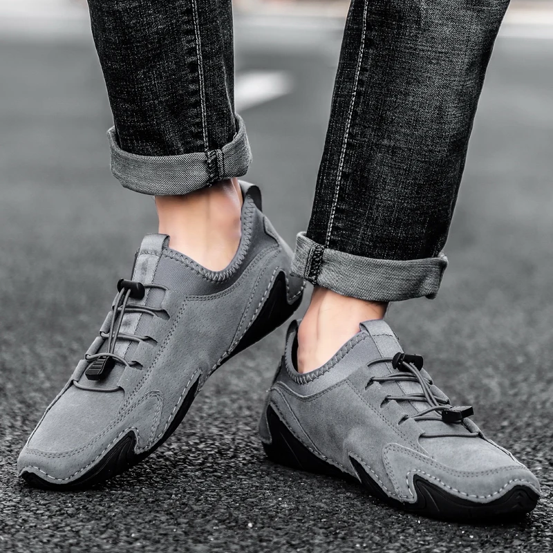 Модная мужская повседневная обувь Брендовые мужские лоферы из натуральной кожи