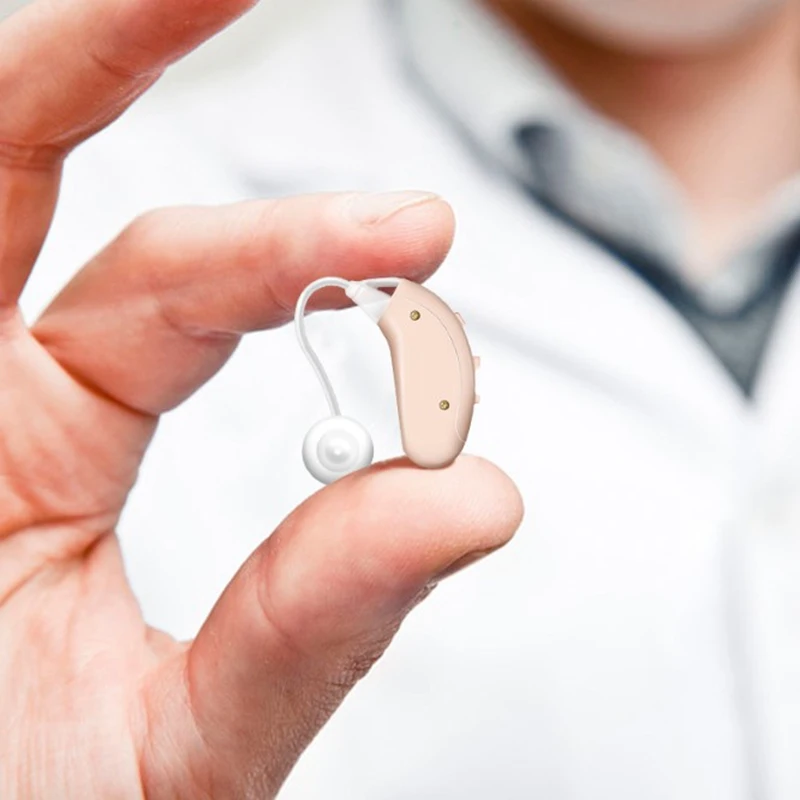 

Rechargeable Hearing Aid Invisible BTE Ear Aids Sound Enhancer Severe Loss Sound Amplifier 1 Pair For Elderly Deaf