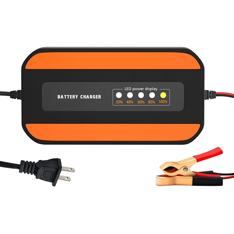 

Зарядное устройство для автомобильного аккумулятора, 12 В/2 А, автоматическое умное портативное зарядное устройство с ЖК-дисплеем питания дл...