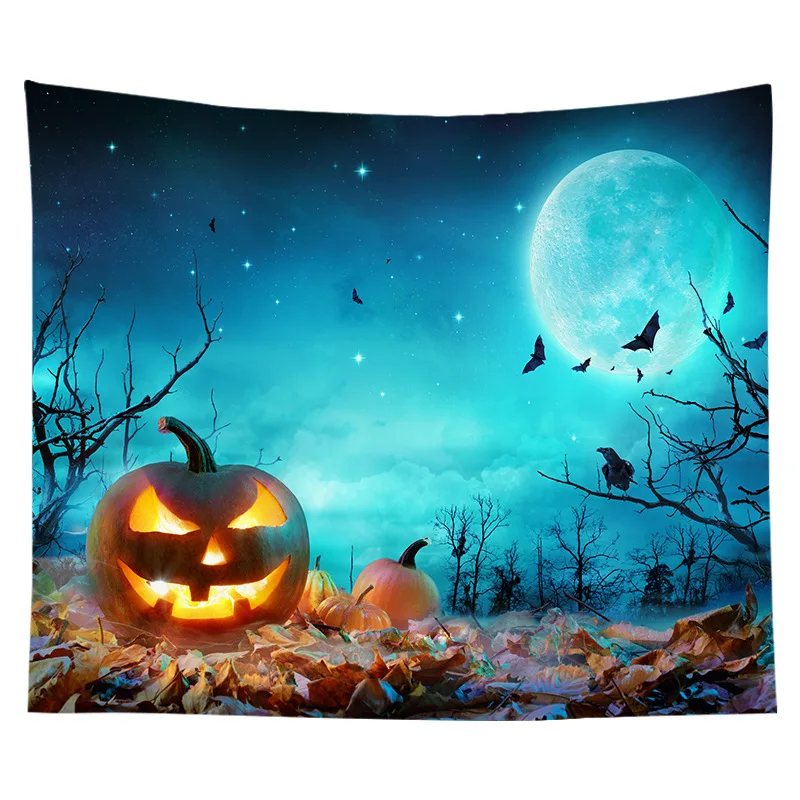

Гобелен на Хэллоуин, настенные гобелены, хиппи, декоративное одеяло для спальни 6603
