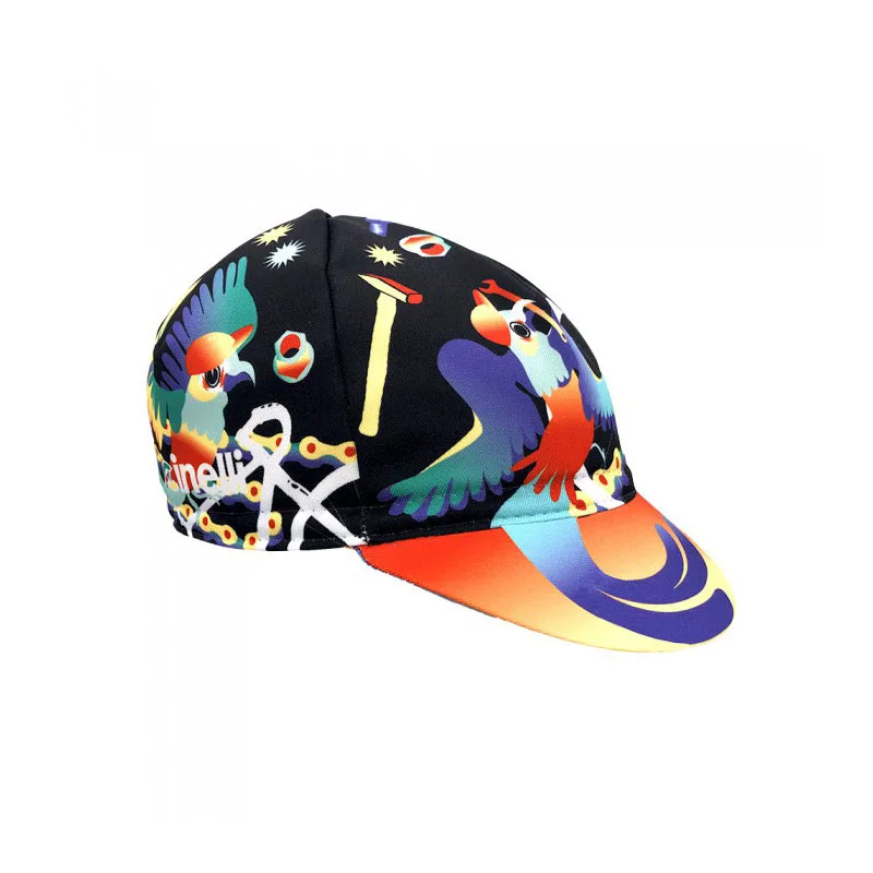New style printed retro team outdoor sports competition men's and women's cycling cap soft breathable comfortable fabric poly |