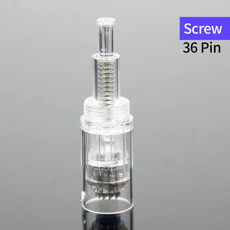 Screw 36pin 10/20/50 шт винт картридж Замена для Microneedling пера микро иглы 9 pin/12-контактный/36 pin/микро нано иглы для татуировки - Габаритные размеры: Screw 36pin