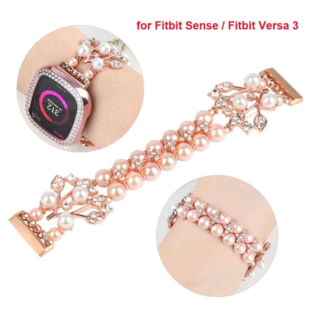 Ремешок для браслета Fitbit Versa 3 Band и Sense сменный Браслет с роскошными украшениями