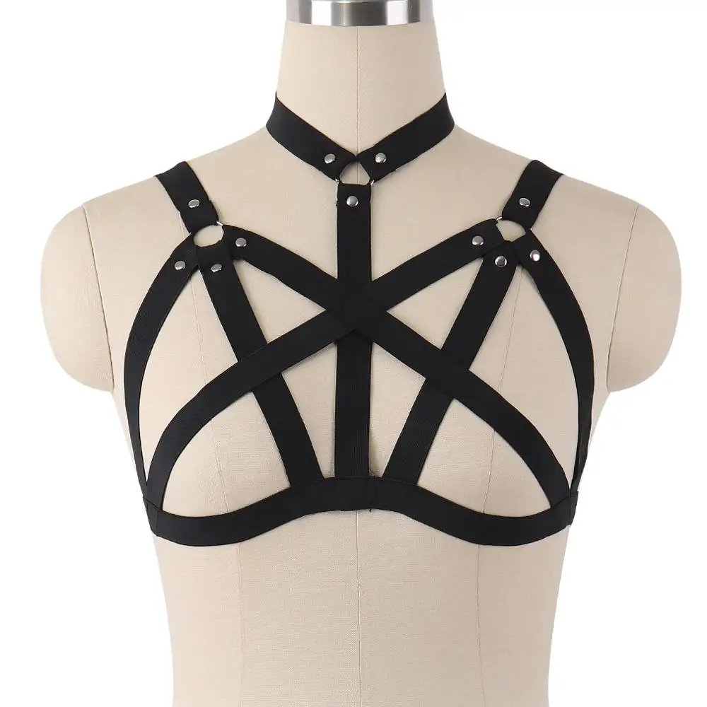 Женский бюстгальтер с открытой грудью заклепками | Женская одежда