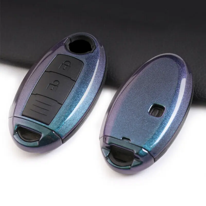 

New Stove Varnish Paint Car Smart Remote Key Hard Shell Case Cover For Nissan