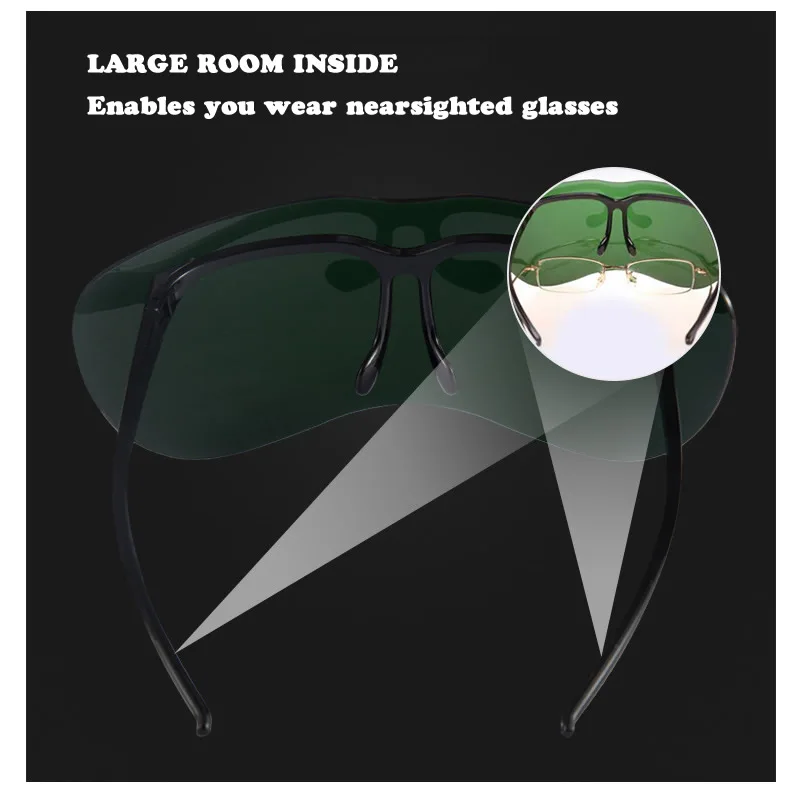 Защитные очки для сварки защитные с защитой от УФ излучения широкой пламенной