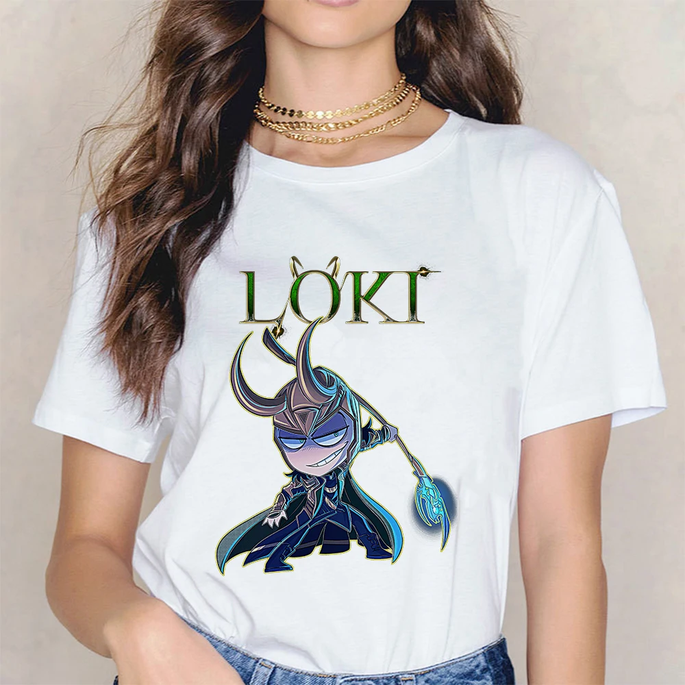 Новинка футболка Loki женские футболки с изображением бога аварии топы унисекс