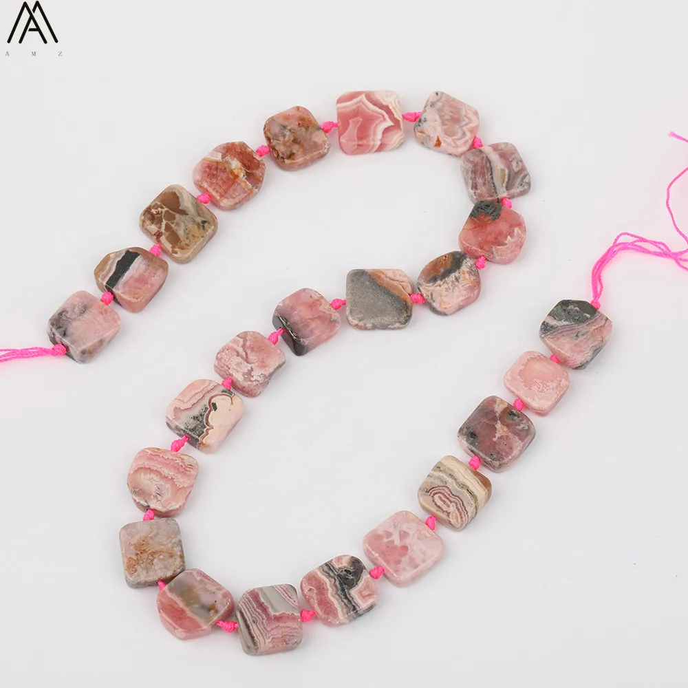 

Full Strand Natural Black Tourmaline Irregular Slice Cube Loose Spacer Beads Pendant Necklace DIY Jewelry Making XT-12AMDE