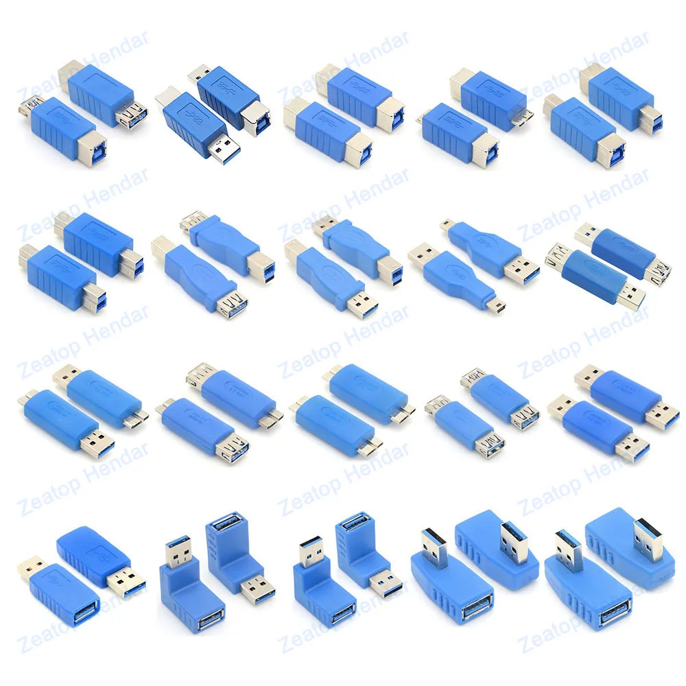 1 шт. супер Скорость USB 3 0 Тип мужской женский USB3.0 B Мужской Женский конвертер