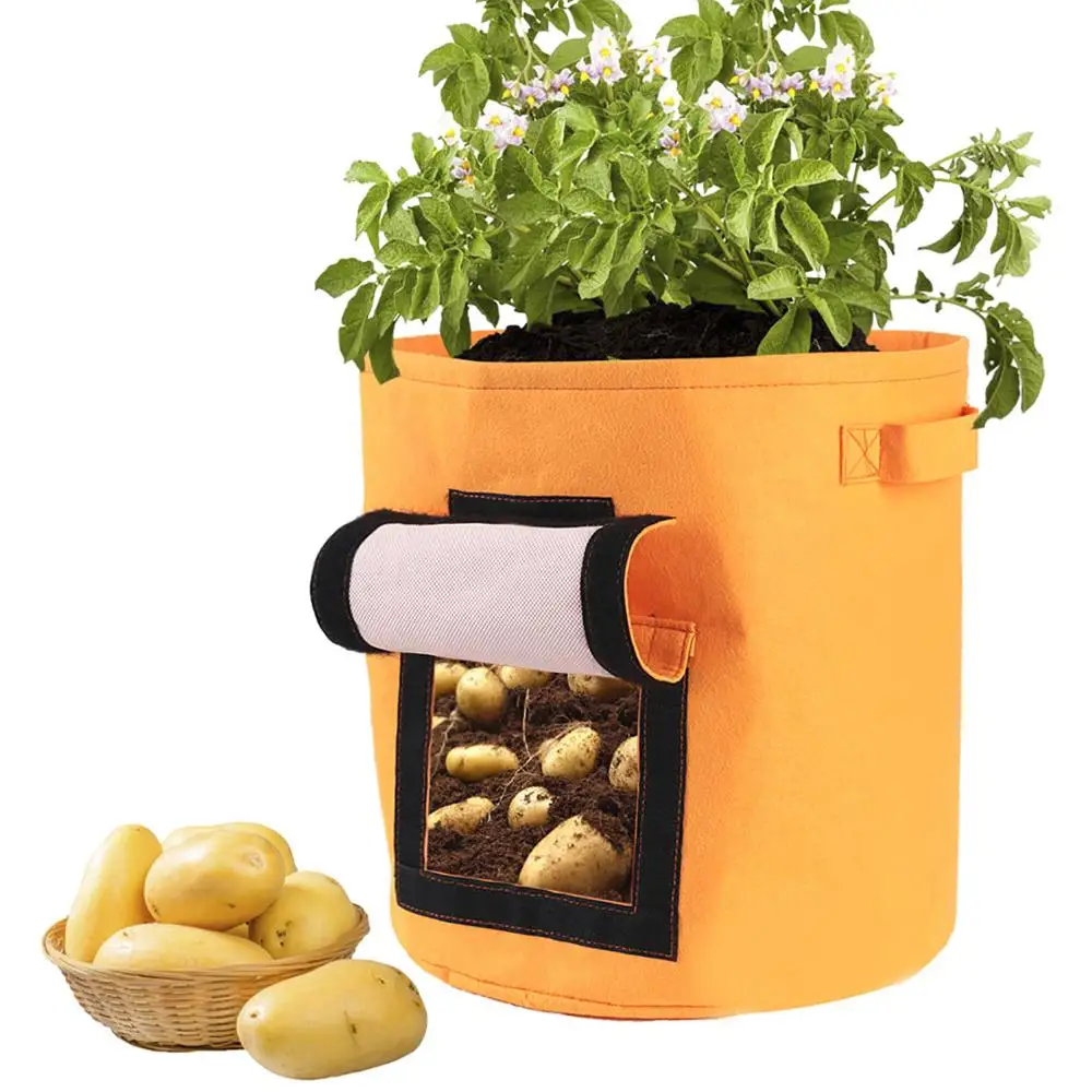 

35x40cm Plant Grow Bags Home Garden Potato Pot Greenhouse Vegetable Growing Bags Vertical Garden Seedling Bonsai Container