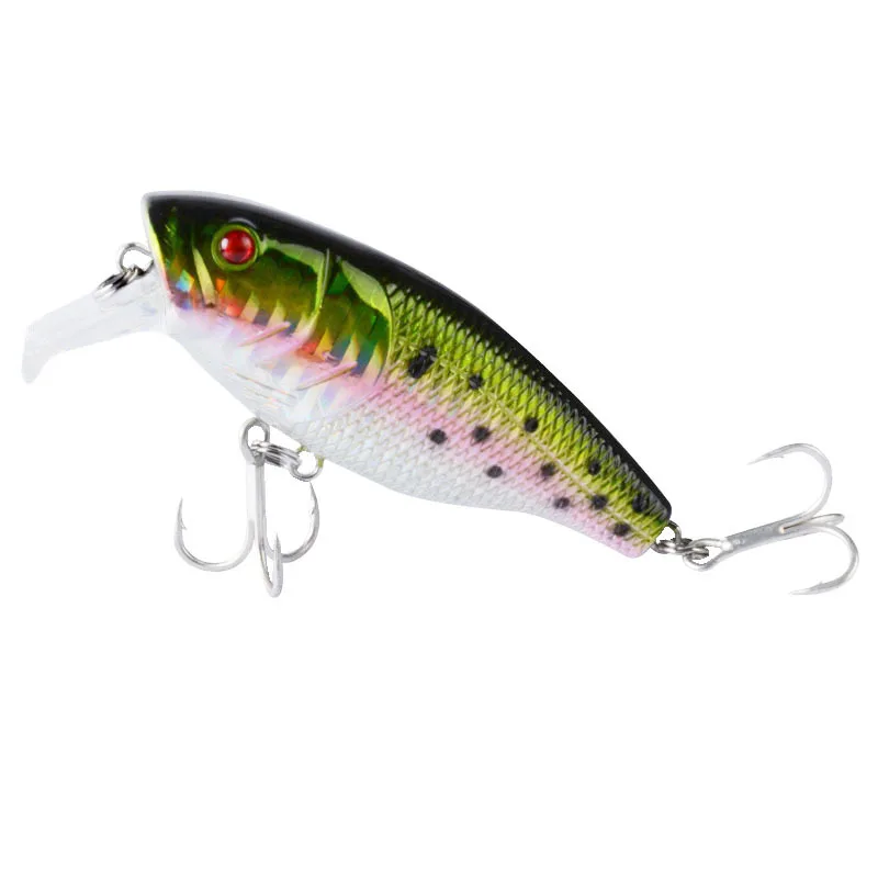 1 шт. Minnow приманки для рыбалки с длинным губ 8 см/14g 3D глаза твердая приманка Topwater