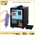 Аппарат для точечной сварки SUNKKO 737G + 18650 кВт, мощные автоматические точечные сварочные машины для литиевых батарей, точечные импульсные сенсорные никелевые S