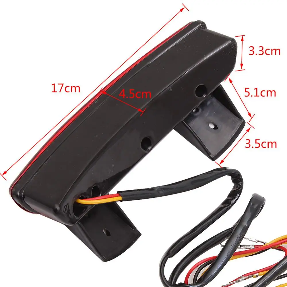 Задний фонарь для мотоцикла Cafe Racer светодиодный стоп-сигнал Harley Sportster Softail Slim Blackline