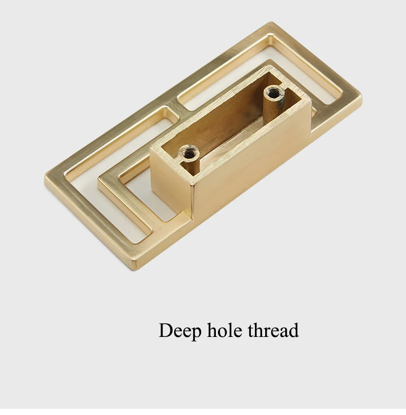 Ручка и ручка в китайском стиле из золотого/черного цинкового сплава современный