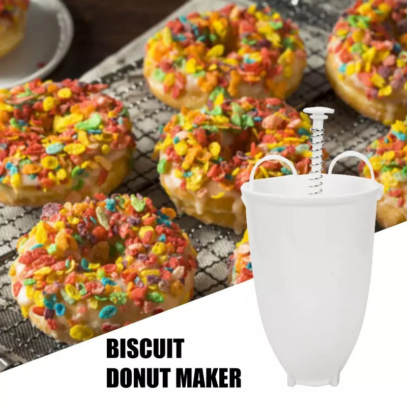 

Donut Mould Easy Fast Portable Donut Maker Manual Waffle Dispenser Doughnut Machine Arabic Waffle Plastic Mold