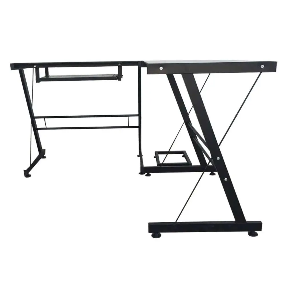 

1PC Computer Desk Office Desk Workstation L-Shaped Study Writing Desk Computer PC Laptop Table Workstation Dining Gaming Table