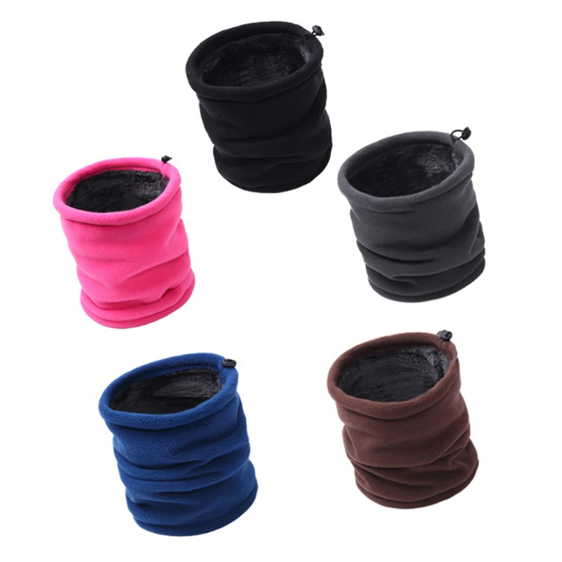 

Unisex Winter Warm Outdoor Multifunctional Scarf Thermal Warm Fleece Snood Scarf Neck Warmer Beanie Ski Balaclava Hat