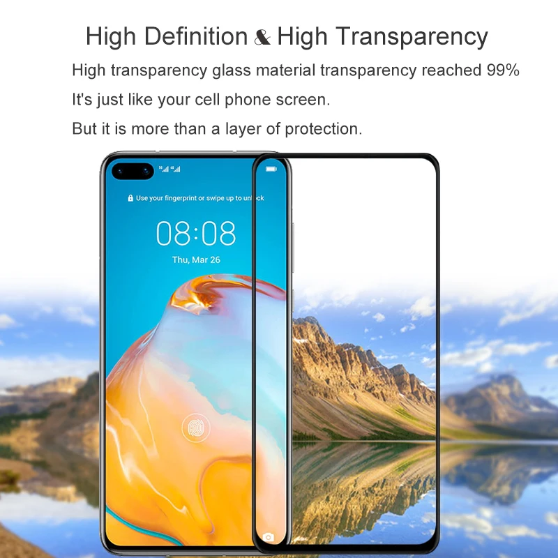 9H Защитное стекло для Huawei P40 Lite E закаленное защита экрана P 40 устойчивая к