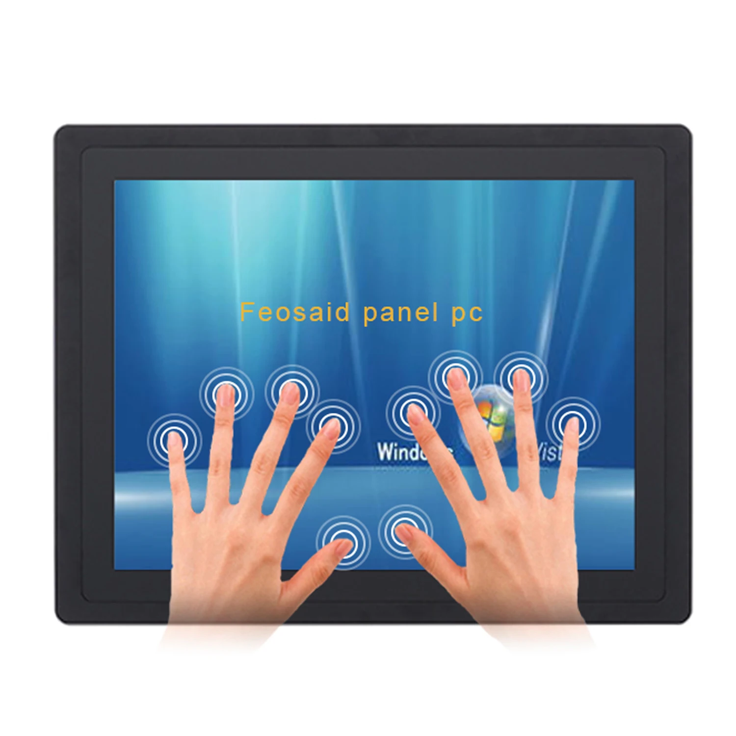 Встроенный полностью закрытый промышленный компьютер все в одном с емкостным