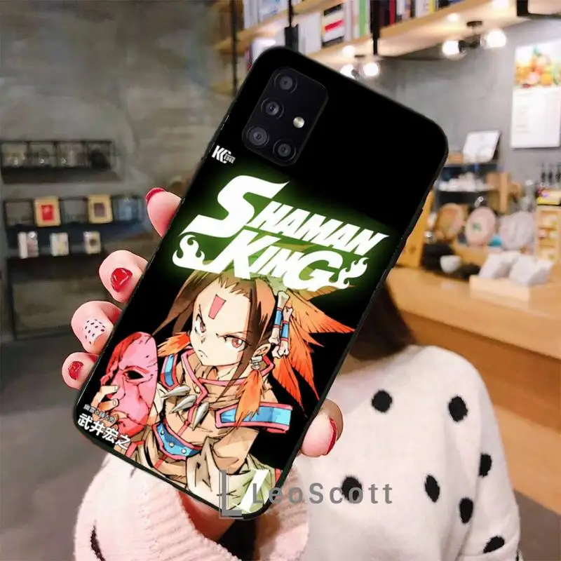 

Anime Shaman King Bling Phone Case For Samsung A40 A50 A51 A71 A20E A20S S8 S9 S10 S20 Plus note 20 ultra 4G 5G