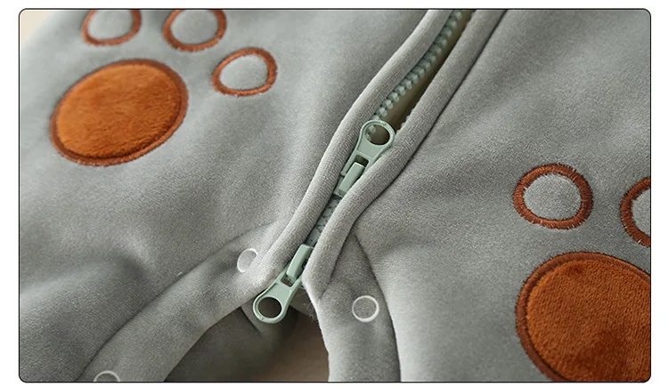 

Newborn Baby Winter Romper Cartoon Hooded Infant Jumpsuits Overalls Thick Warm Outerwear Cotton Baby Boy Rompers
