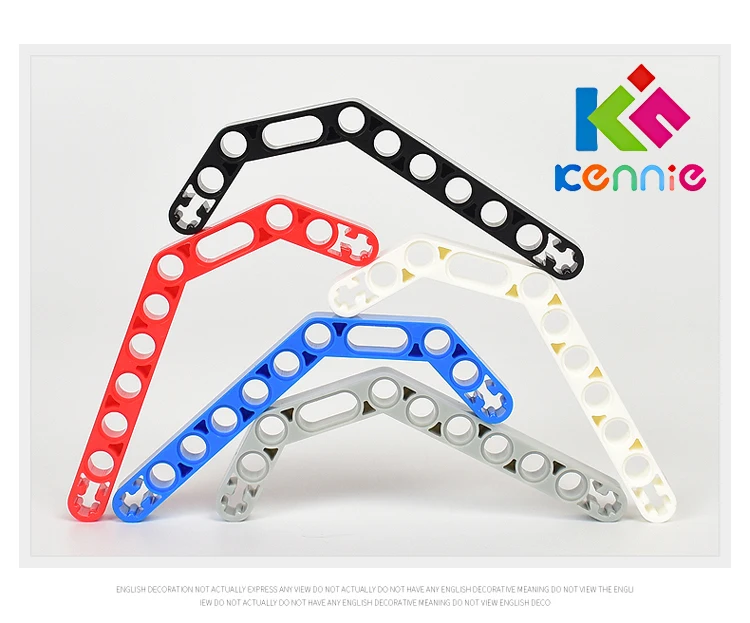 150 шт./лот строительные блоки Kennie Bulk moc Parts Liftarm 10 + 2 Holler Cross Hole изогнутая форма