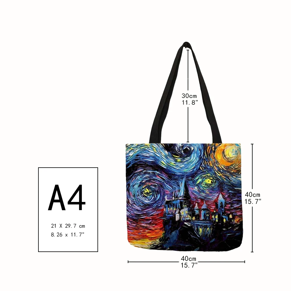 Женская сумка-тоут с уникальным рисунком стильные экологически чистые