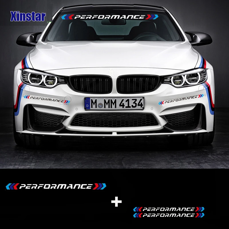 M эффективная наклейка на лобовое стекло автомобиля для BMW E30 E36 E60 E46 E90 E71 E87 F30 F10 F20