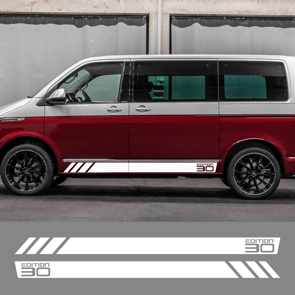 2 шт. автомобильные наклейки на дверь автомобиля для Volkswagen VW Multivan Transporter T4 T5 BUS