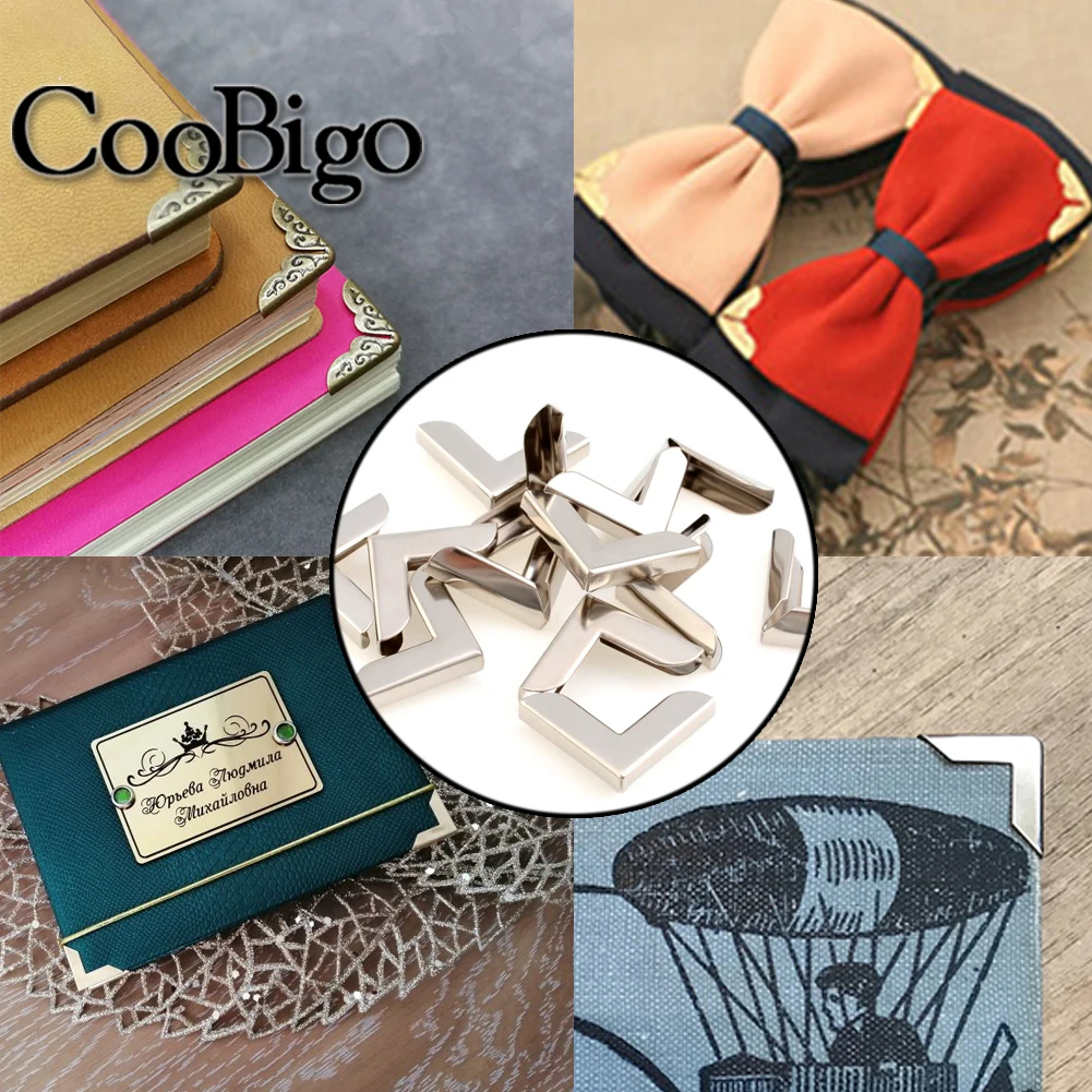 Защитные металлические уголки книга Скрапбукинг Альбомы меню папки записные