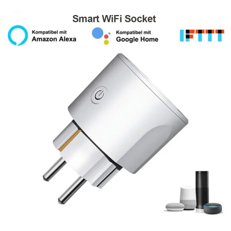 

1/2/3 шт. Wi-Fi розетка ЕС Стандартный штекер умная розетка Alexa Беспроводной дистанционного Управление голос Управление работать с ALEXA Google Home
