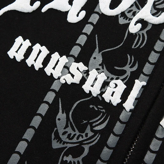 

Full Zip Hooded Sweatshirts Streetwear 2021 Harajuku Hip Hop Casual Hoodies Coats Letter Printed Male Tops Black WY535