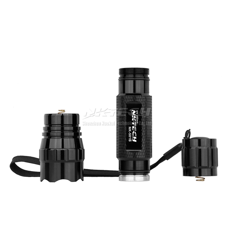 NKTECH NK 501B 365nm фиолетовый обратно светильник вспышки 1 Режим УФ светодиодный Длина
