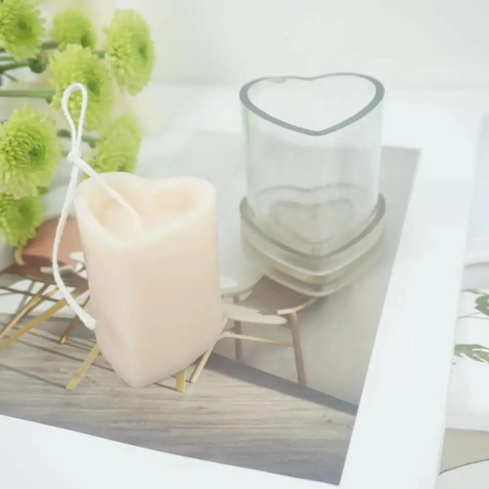 Форма в форме сердца для свечей DIY ручной работы форма пластиковый инструмент