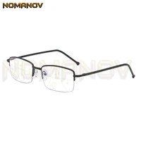 ultra light half rim black frame business men women progressive multi focus reading glasses add 75 100 125 150 175 200 to 400