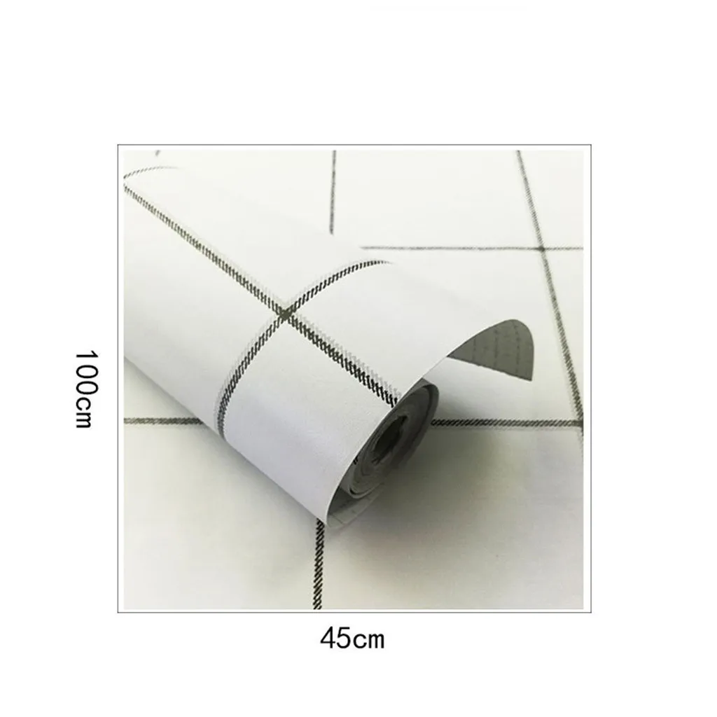 Настенная Наклейка для комнаты украшение Белая клетчатая мебель ремонт стен