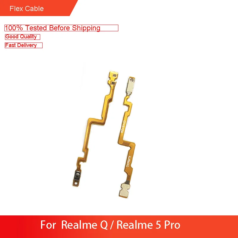 

Replacement For OPPO Realme 5 Pro / Realme Q Power Volume Flex Cable ON OFF Side Button Switch Flex Cable Repair Spare Parts